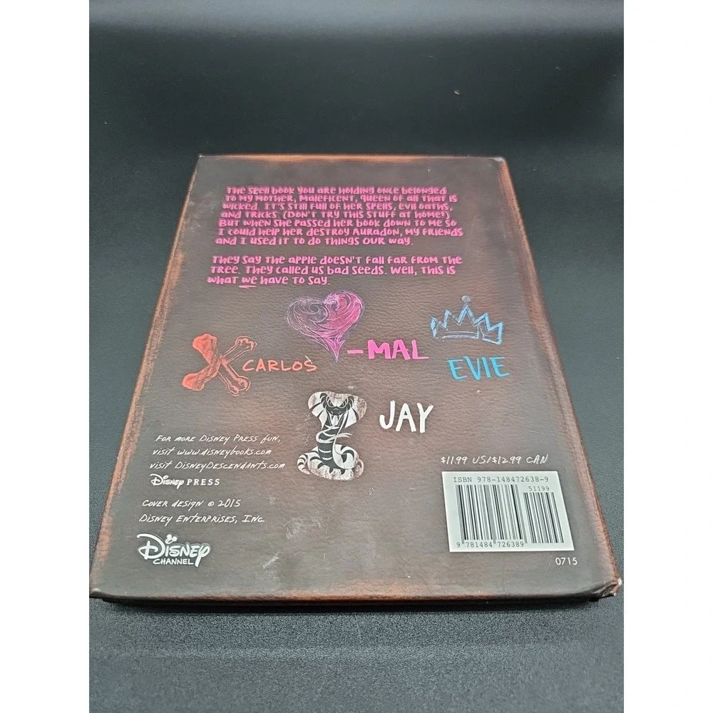 Descendants:‎ Mal's Spell Book by Disney Books (2015, Hardcover)